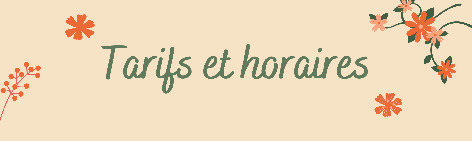 Tarifs et horaires