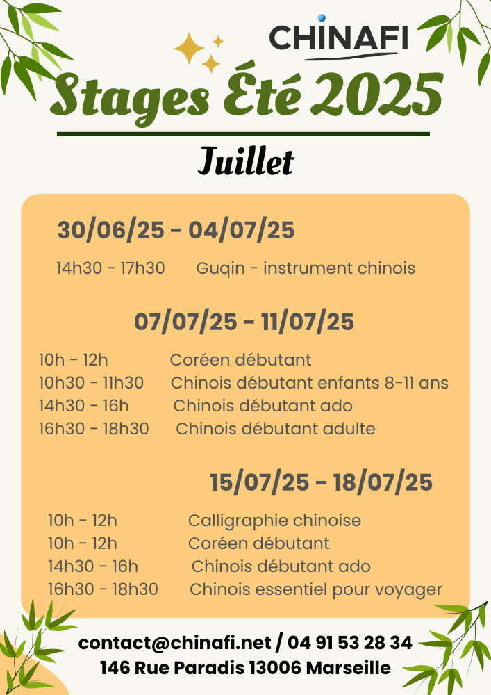 stage juillet 2025